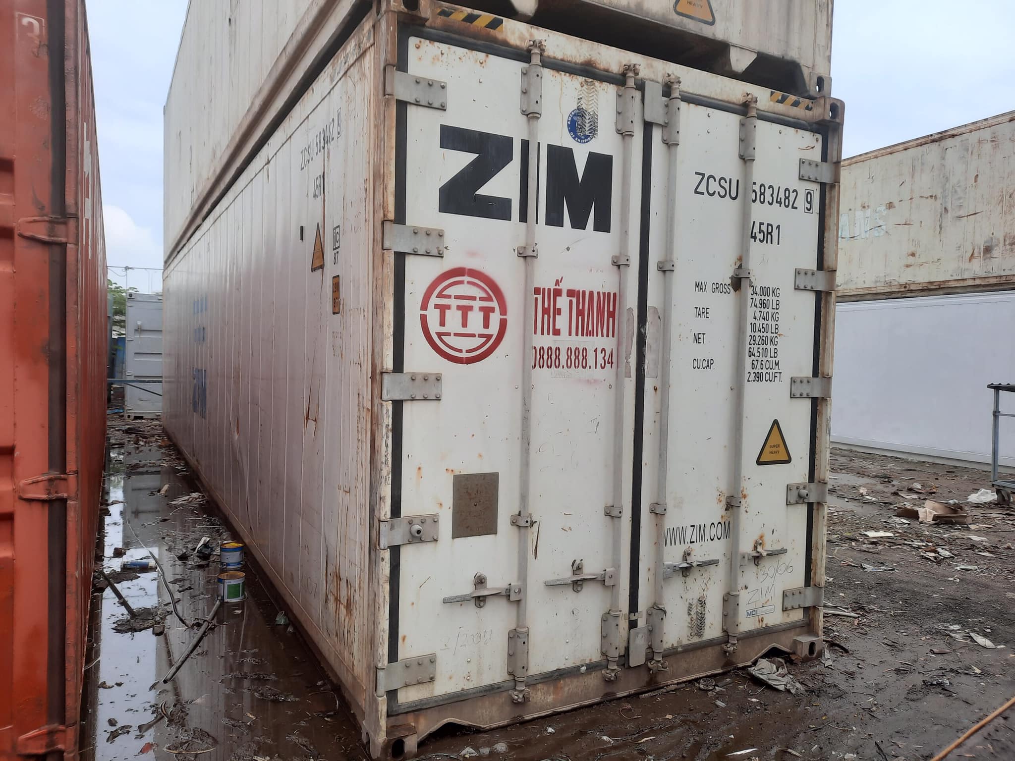Container lạnh 20feet còn 1 cái thanh lí giá rẻ nhanh 