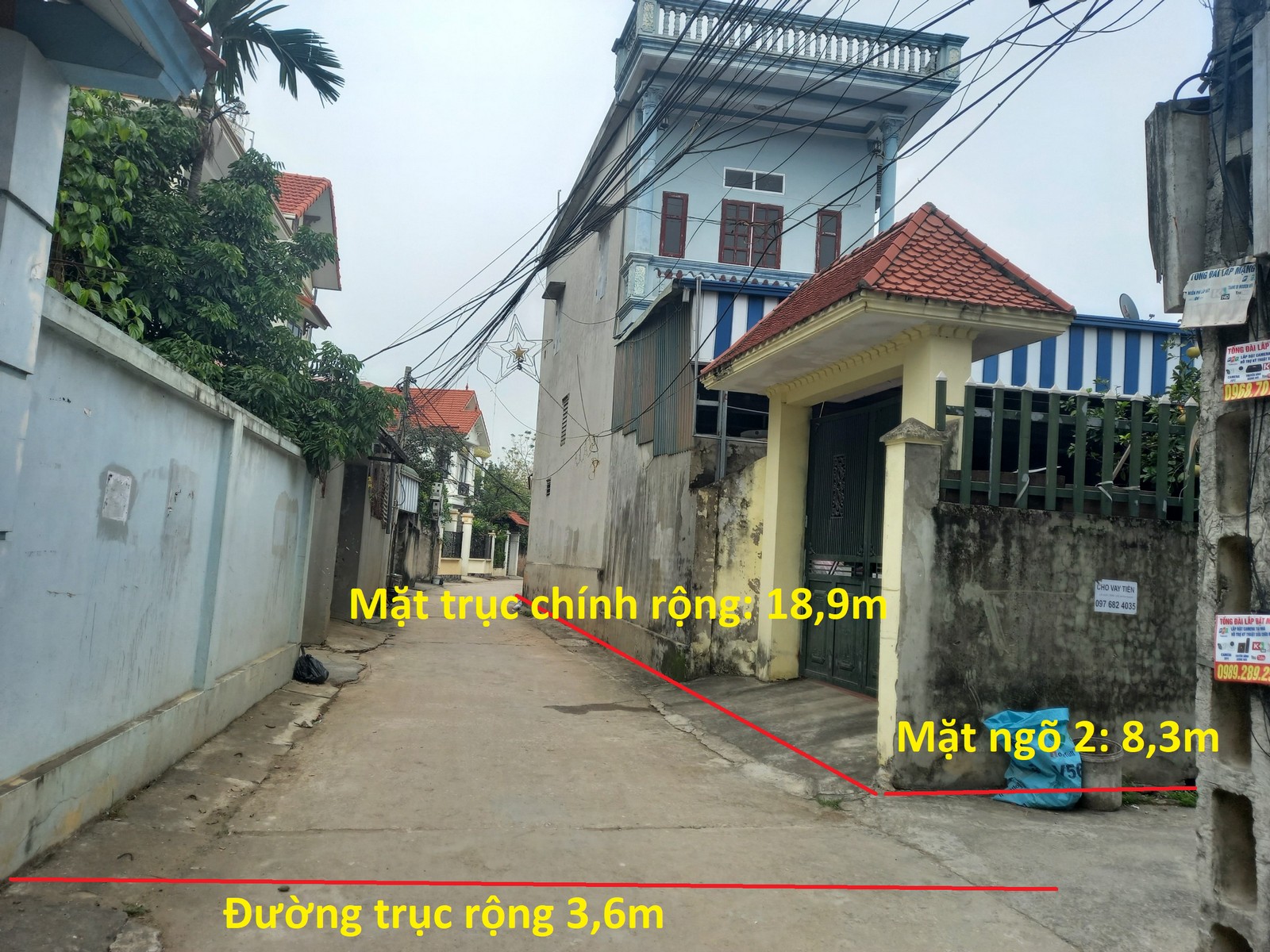 Bán gấp nhà trung tâm Chương Mỹ, Hà Nội, 2 mặt tiền, cách TT Hanoi 8km