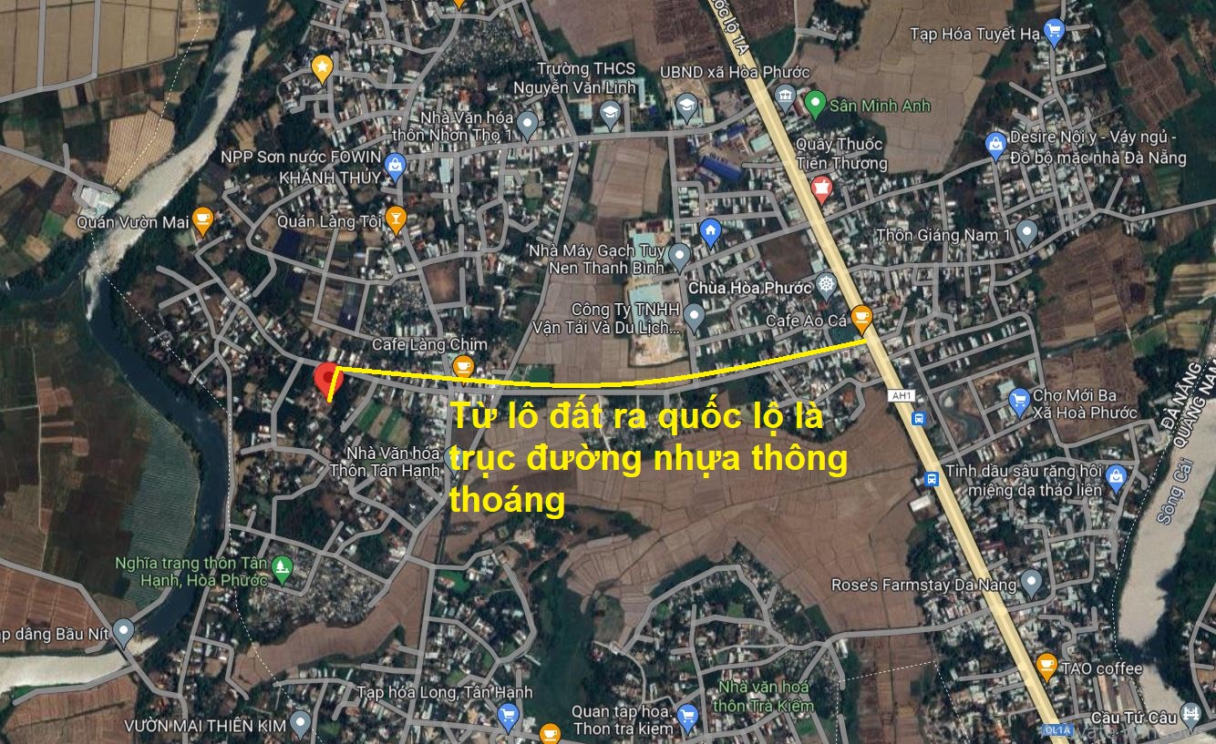 Bán đất diện tích lớn khu vực Đà Nẵng cách trung tâm 15 phút