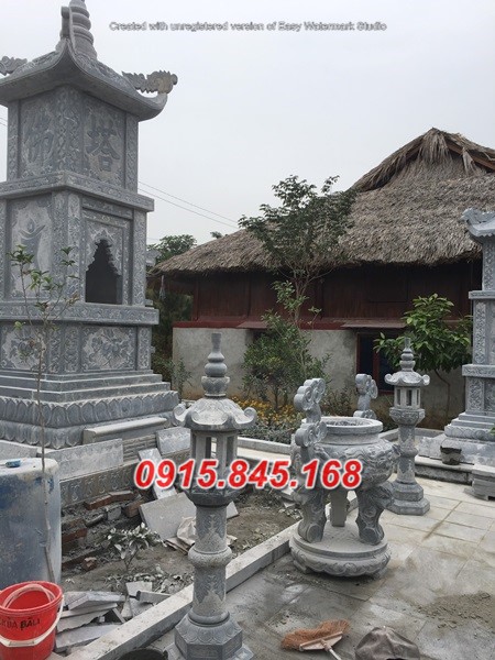 687 cao bằng bán lư đỉnh hương thờ bằng đá đẹp - đình chùa đền miếu