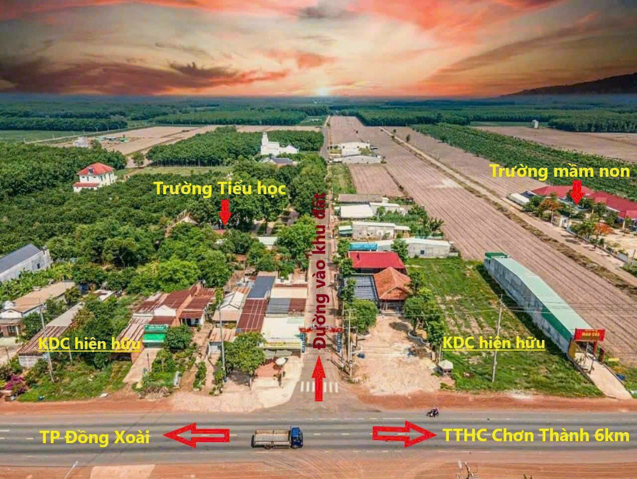 Cần Bán Lô Đất Sổ Sẵn 200m2 Thổ Cư Ngay Sân Gofl Chân Thành-Bình Phước
