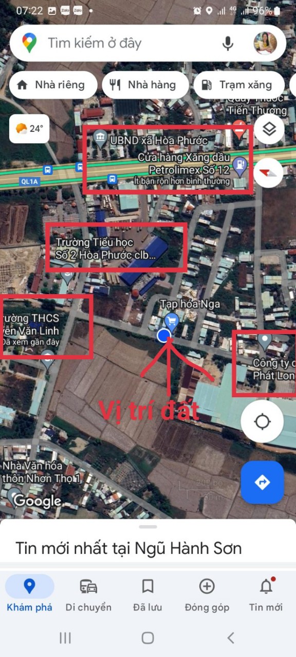 Bán lô TĐC Hòa Phước, Hòa Vang, Đà Nẵng mặt tiền kinh doanh giá mềm