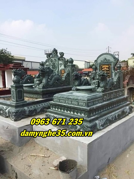 Mẫu mộ tam cấp bằng đá đẹp bán tại Thái Bình
