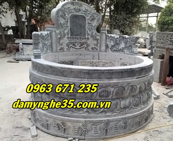 Mẫu mộ tròn đá đẹp giá rẻ bán tại Hải Phòng
