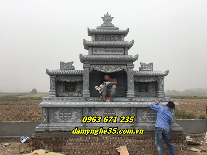 Mẫu lăng thờ chung bằng đá đẹp b&aacuten tại Nam Định