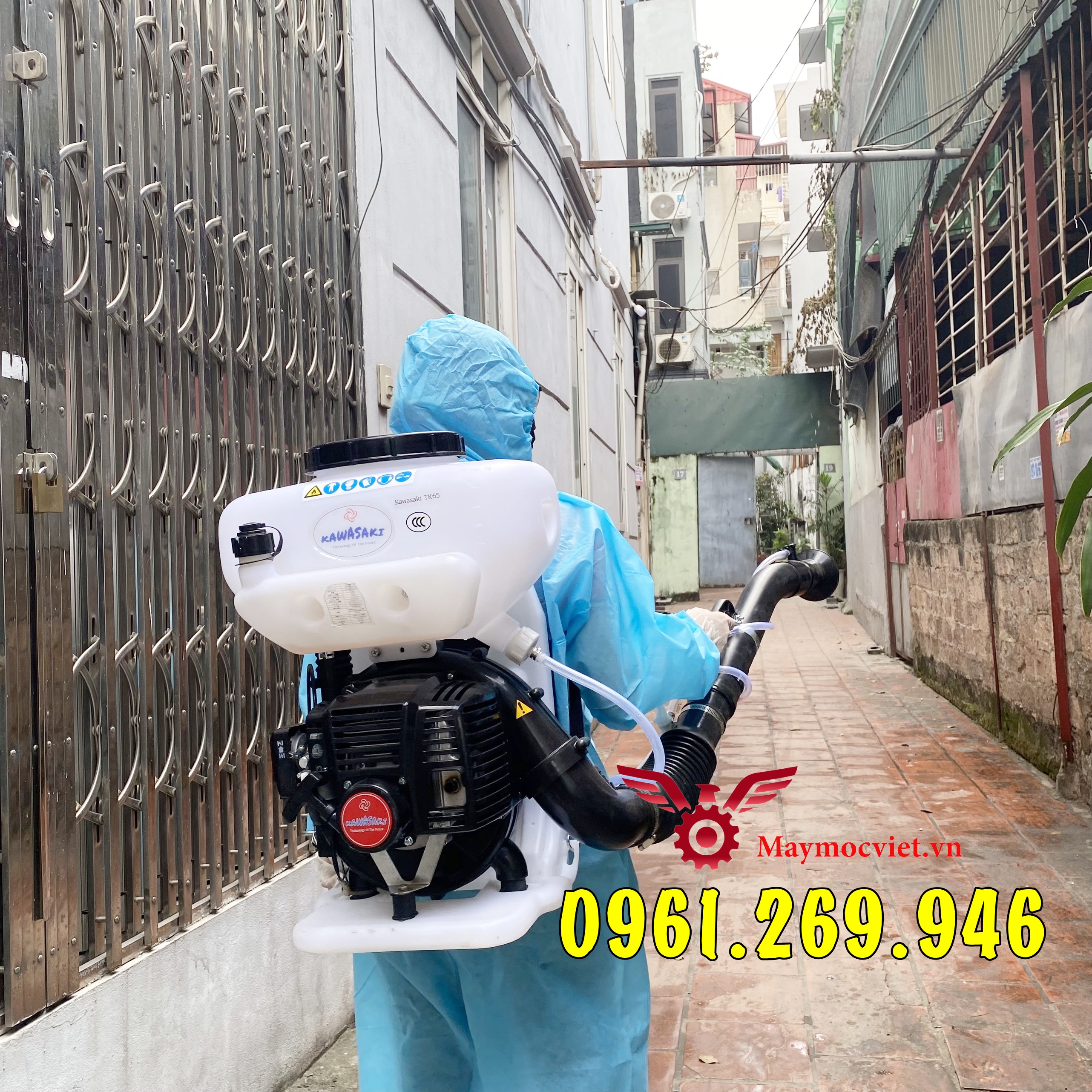 Máy phun muỗi Kawasaki TK65 tặng kèm hóa chất diệt côn trùng