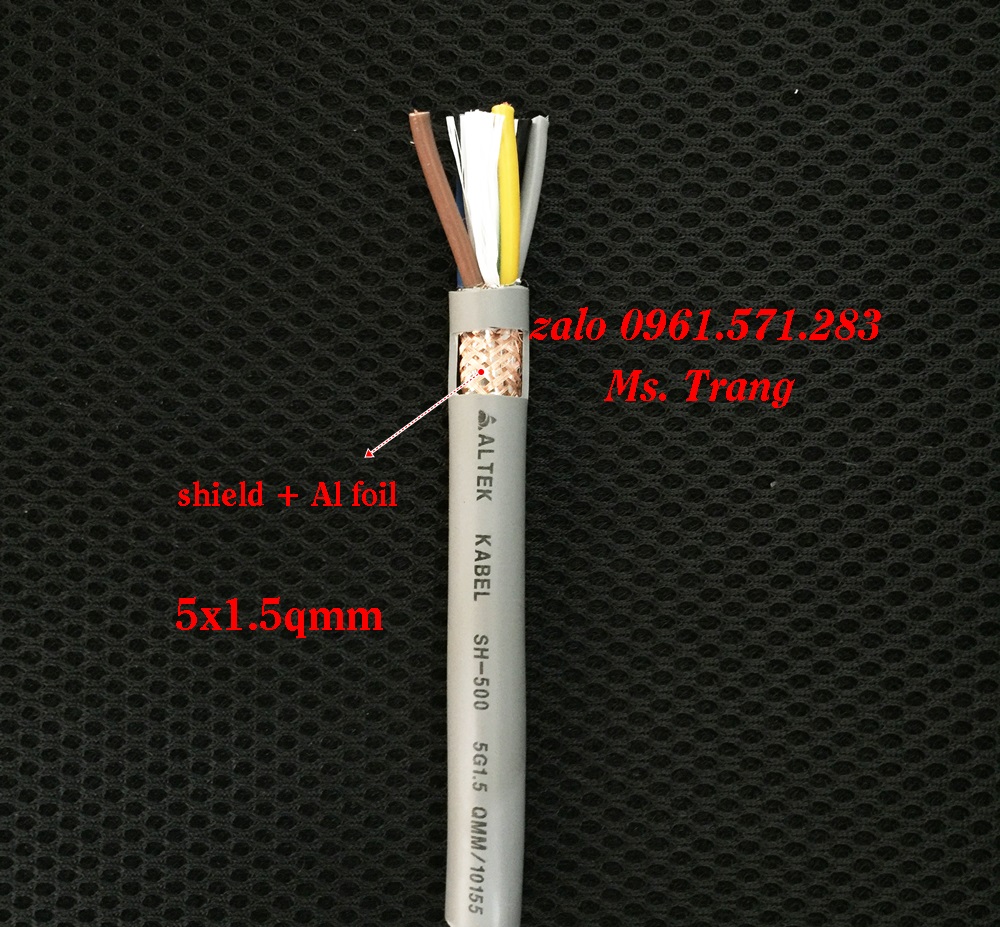 Dây cáp tín hiệu 5x1.5 chống nhiễu SH 10155