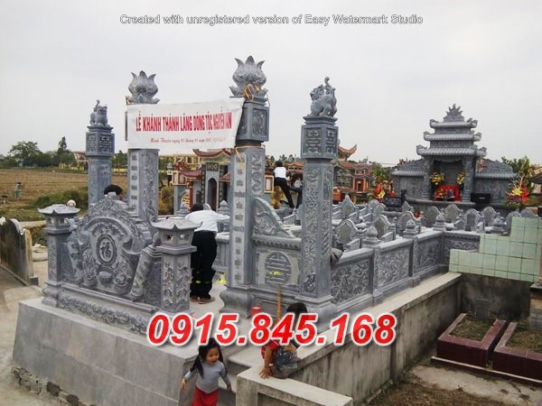 Thái Bình + mẫu 15017 lăng mộ bằng đá đẹp hiện đại chụp đẹp bán
