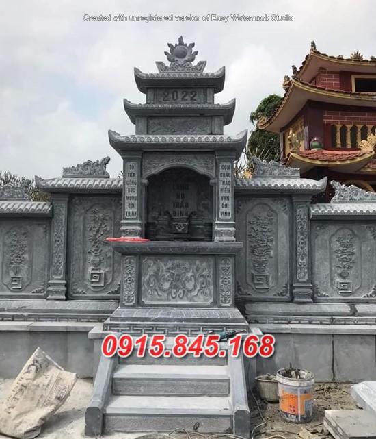 Thái Bình + mẫu 15017 lăng mộ bằng đá đẹp hiện đại chụp đẹp bán