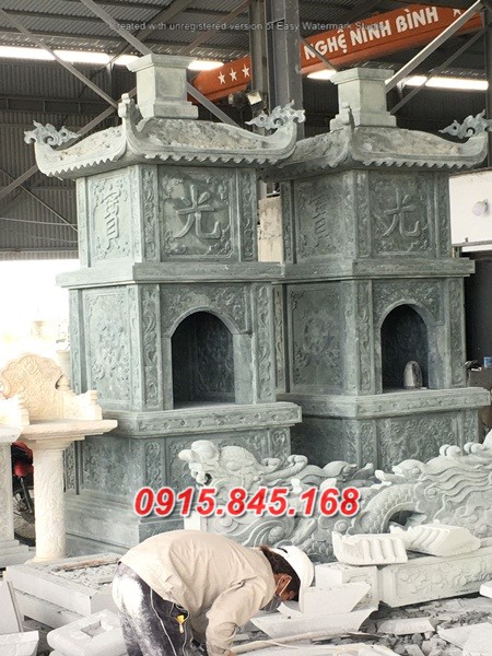15366 Nghệ an mẫu tháp bằng đá xanh đẹp bán