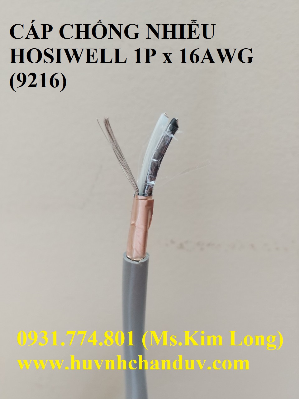 Cáp tín hiệu Hosiwell chống nhiễu 1x16AWG