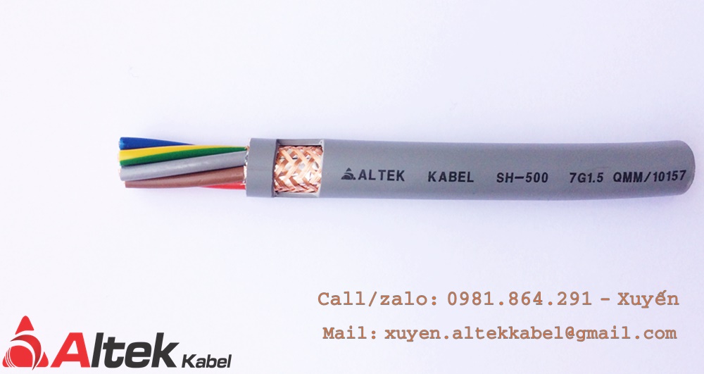 Chuyên cáp điều khiển, cáp tín hiệu 7C, 7x0.75mm2 hãng Altek Kabel