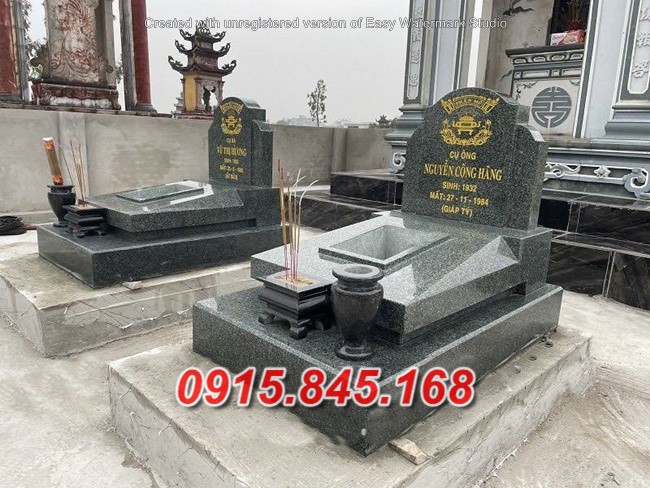20674 mẫu mộ bằng đá xanh địa táng đẹp bán tại gia lai
