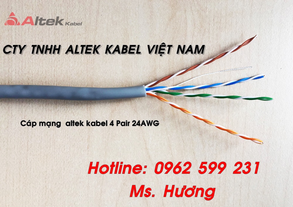 Cáp mạng chống nhiễu Altek kabel Cat 5E, Cat 6