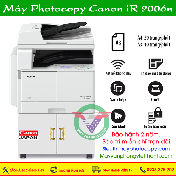 Máy photocopy canon ir 2006n giá siêu rẻ tại Tp HCM