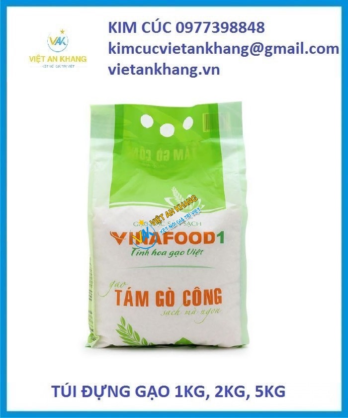 túi gạo 1kg, túi gạo 2kg, túi gạo 5kg, túi gạo in ống đồng