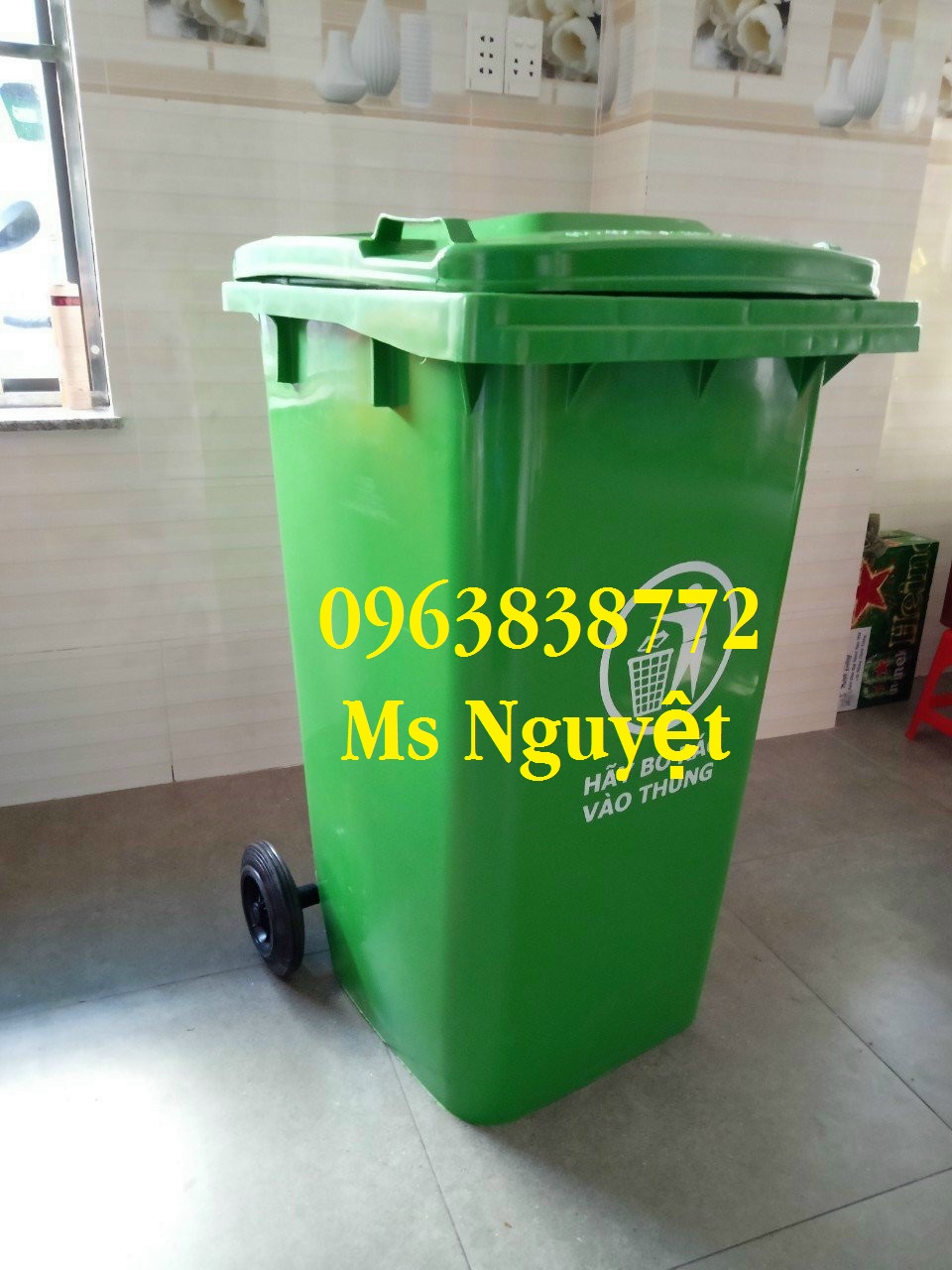 thùng rác nhựa công nghiệp 240lit giá rẻ