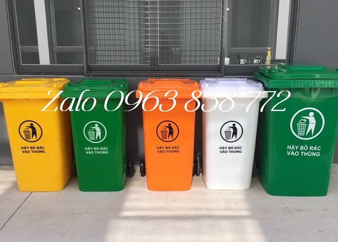 thùng rác nhựa công nghiệp 240lit giá rẻ
