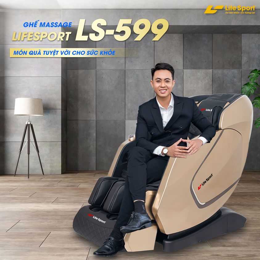 Ghế massage Lifesport LS-599 - Giảm 30% và quà tặng hấp dẫn