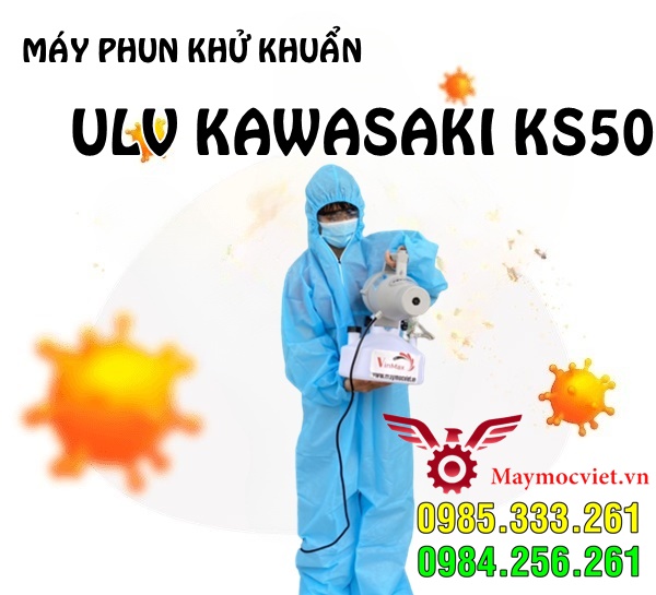 Máy phun hóa chất khử khuẩn phòng tránh dịch covid ULV KAWASAKI KS50