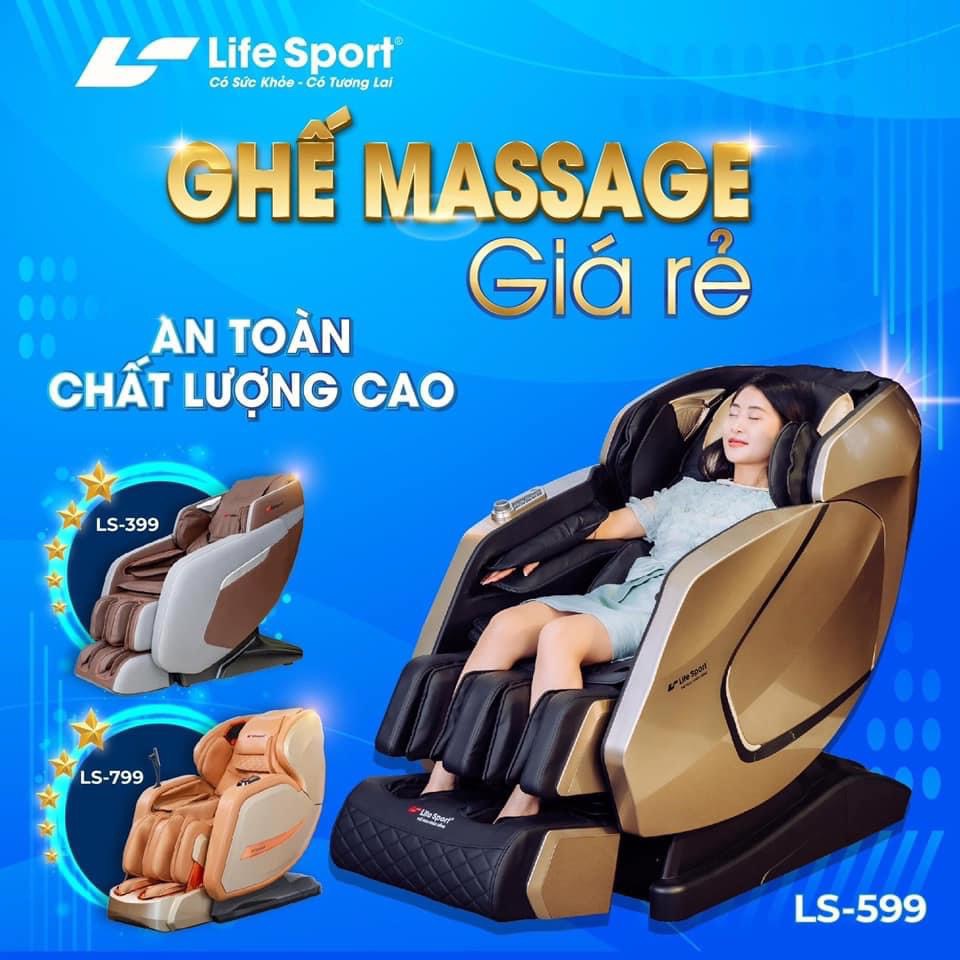 Ghế massage Lifesport đang có chương trình giảm giá 60% Tặng quà HOT