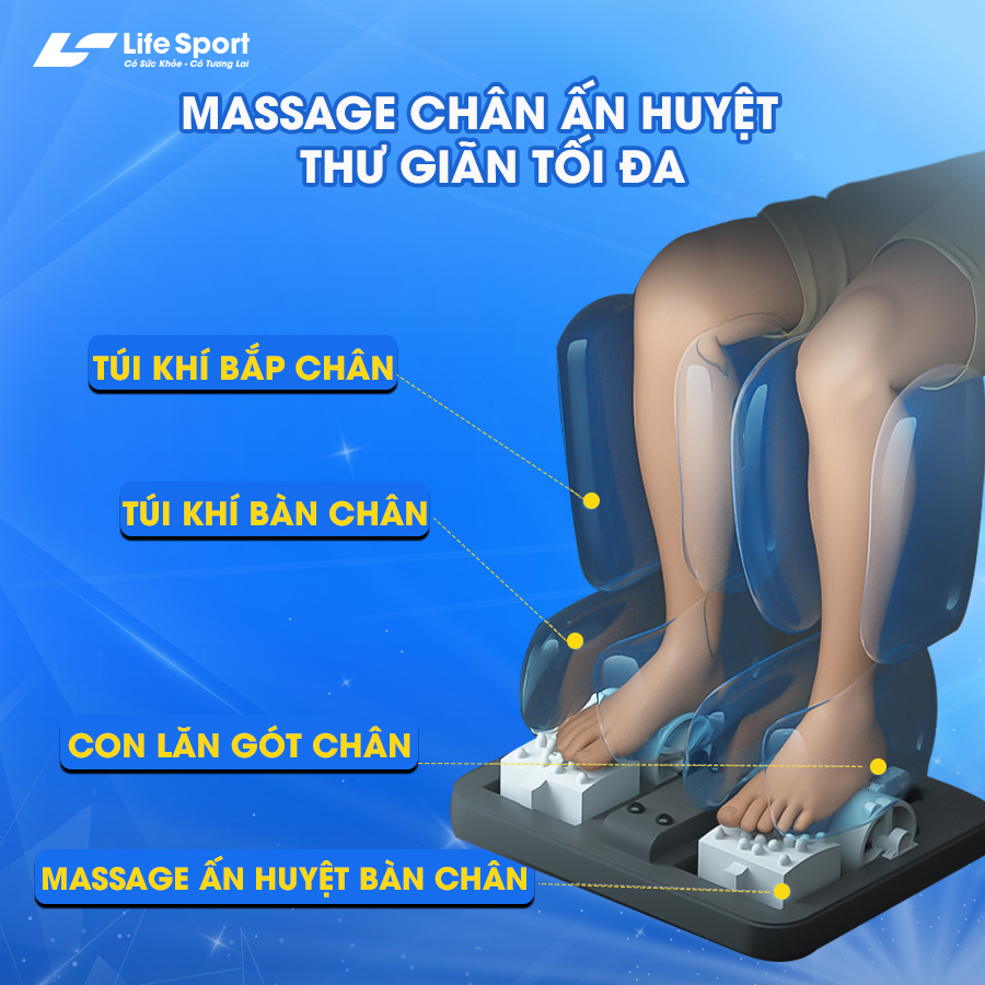 Ghế massage Lifesport LS-599 - Giá rẻ nhất thị trường - Giảm 49%