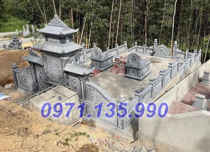 Mẫu khuôn viên khu lăng mộ bằng đá đẹp bán tại Ninh Thuận