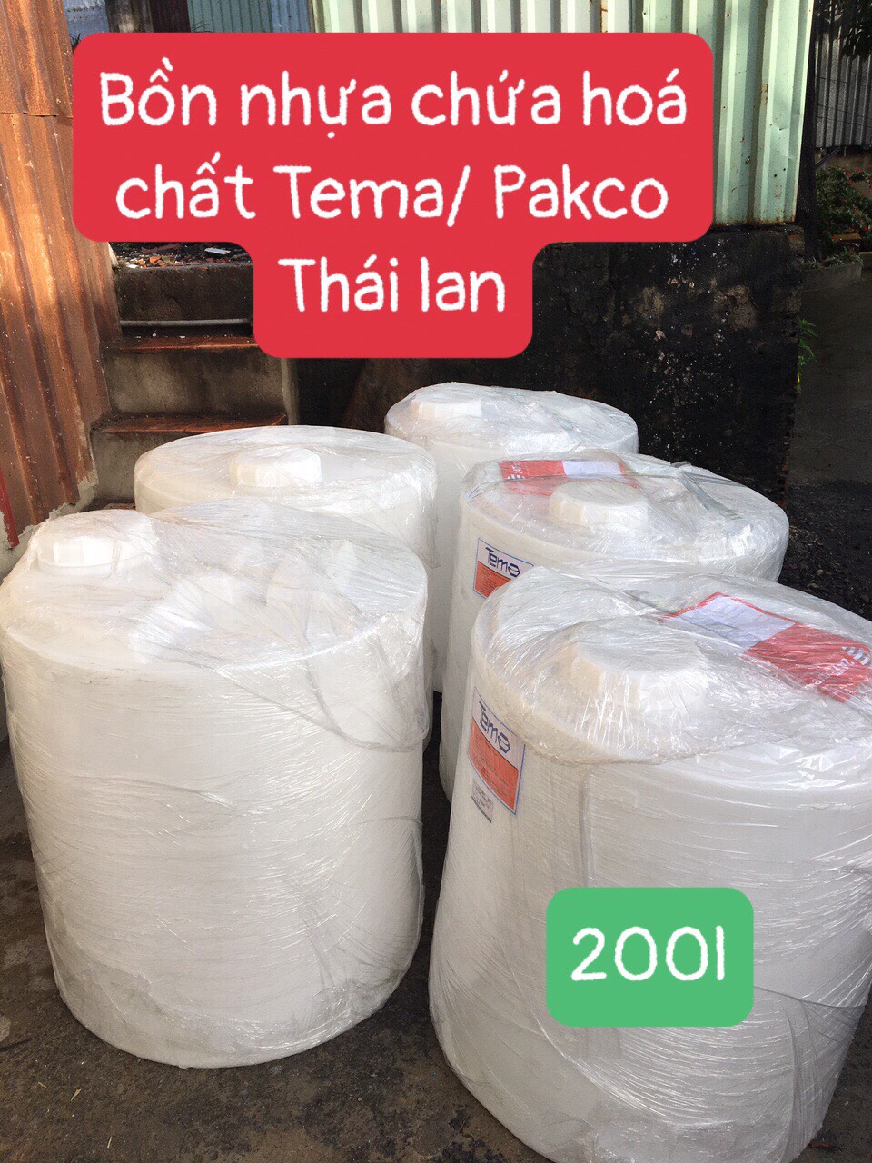 Chuyên bán thùng nhựa Tema/Thái Lan loại 200L_hiệu CEN200B-M118N