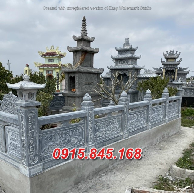 49 hàng rào lăng mộ bằng đá tự nhiên đẹp Bắc Giang