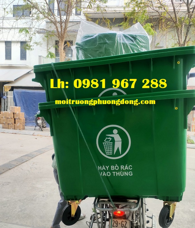 Cung cấp thùng rác nhựa 660L chất lượng tốt giá rẻ
