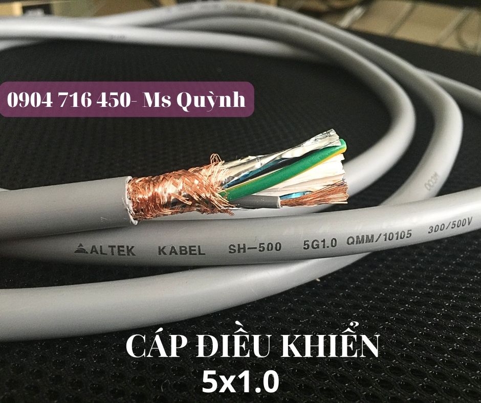 Cáp điều khiển Altek Kabel 5x0.5, 5x0.75, 5x1.0 chống nhiễu