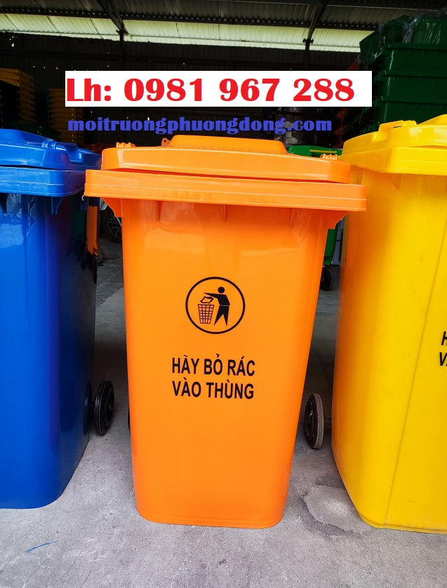 Cung cấp thùng rác nhựa công nghiệp 240L giá rẻ