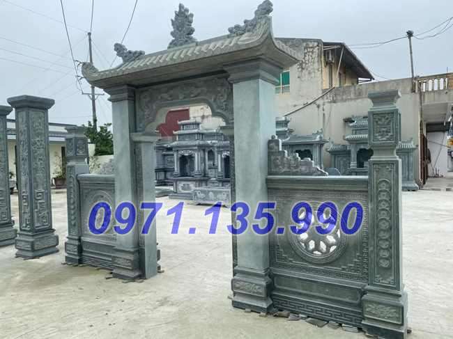 Mẫu cổng làng đình chùa miếu bằng đá đơn giản đẹp bán tại Ninh Thuận