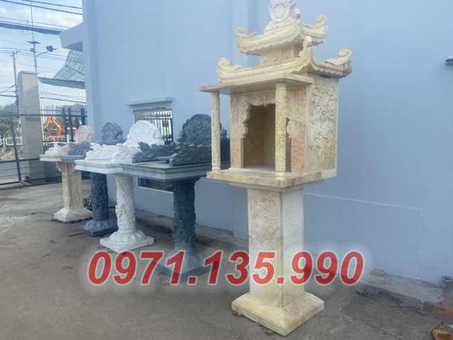 Cây hương đá - mẫu miếu bàn thờ thiên bằng đá đẹp bán Lâm Đồng