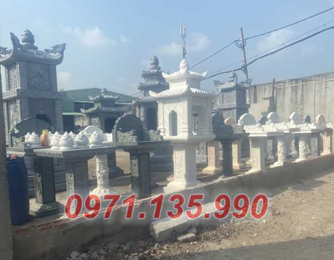 Cây hương đá - mẫu miếu bàn thờ thiên bằng đá đẹp bán Lâm Đồng