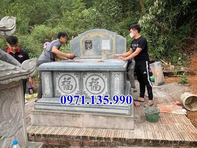 Mộ đá đơn giản - Mẫu mộ bằng đá đơn giản đẹp bán Khánh Hoà