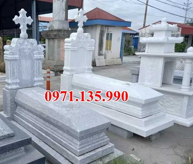 Mộ đá cao cấp - Mẫu mộ bằng đá hiện đại đẹp bán tại Bình Định