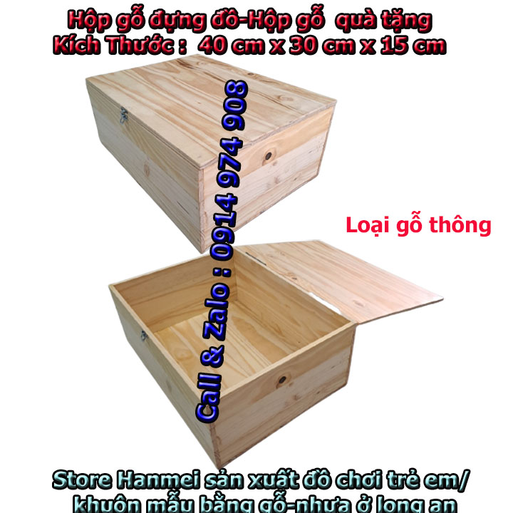 Hộp gỗ quà tặng-Lịch để bàn bằng gỗ tràm/ gỗ thông