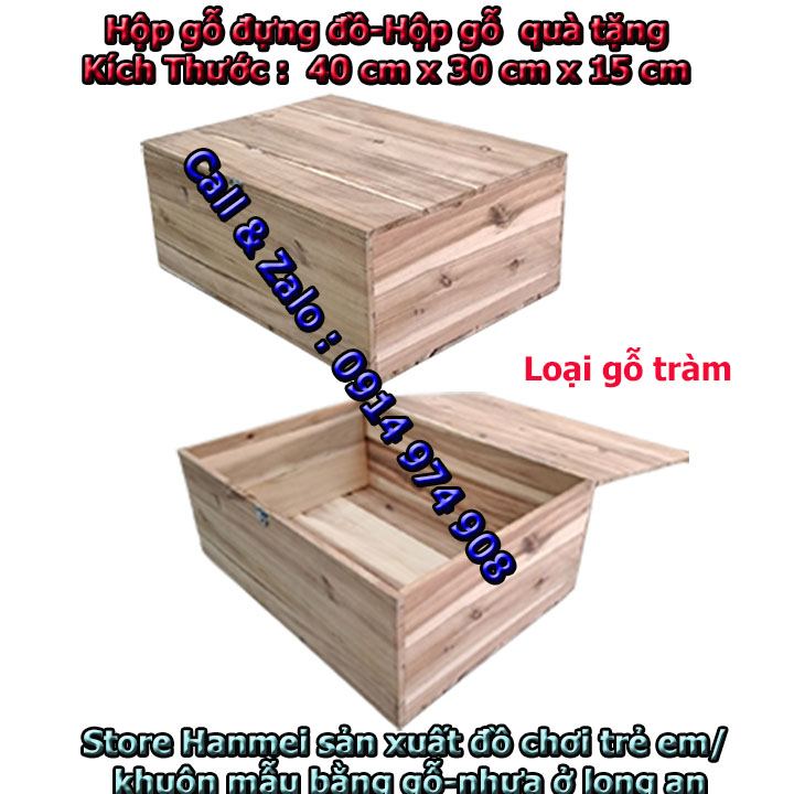 Hộp gỗ quà tặng-Lịch để bàn bằng gỗ tràm/ gỗ thông