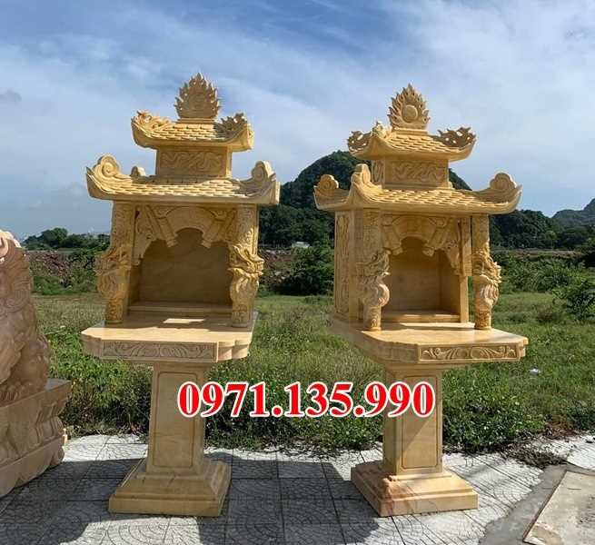 Bàn thờ thiên đá - Mẫu bàn thờ thiên bằng đá xanh bán Lai Châu