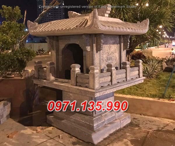 Miếu thờ đá - Mẫu miếu thờ sơn thần linh bằng đá đẹp bán Quảng Ninh
