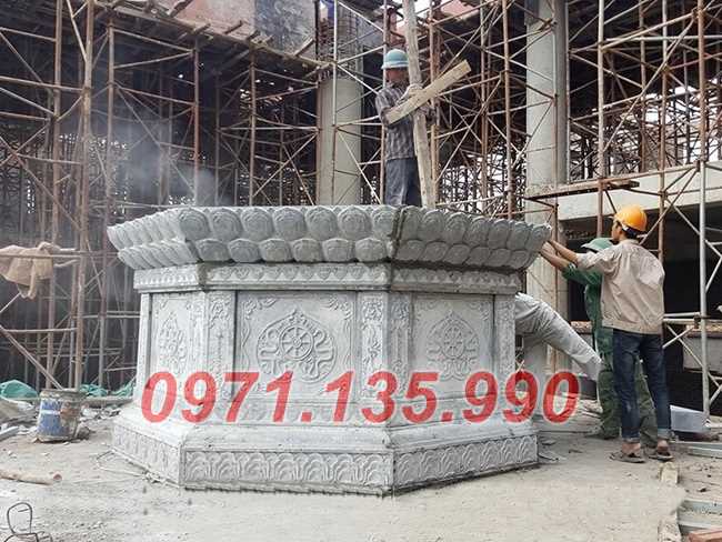 Mộ đá tròn - Mẫu mộ hình lục lăng bát giác bằng đá đẹp bán Lạng Sơn