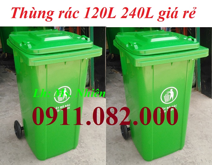 Giá rẻ thùng rác tại cần thơ-lh 0911082000-thùng rác 120l