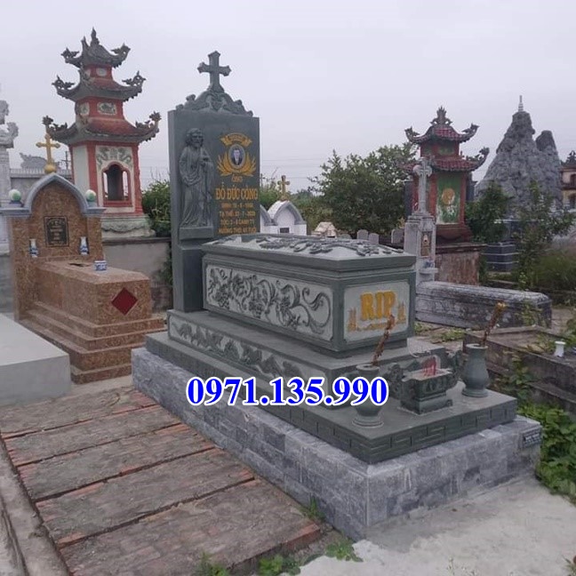 Lăng mộ đá đạo thiên chúa - Mẫu mộ đạo công giáo bằng đá Bình Phước