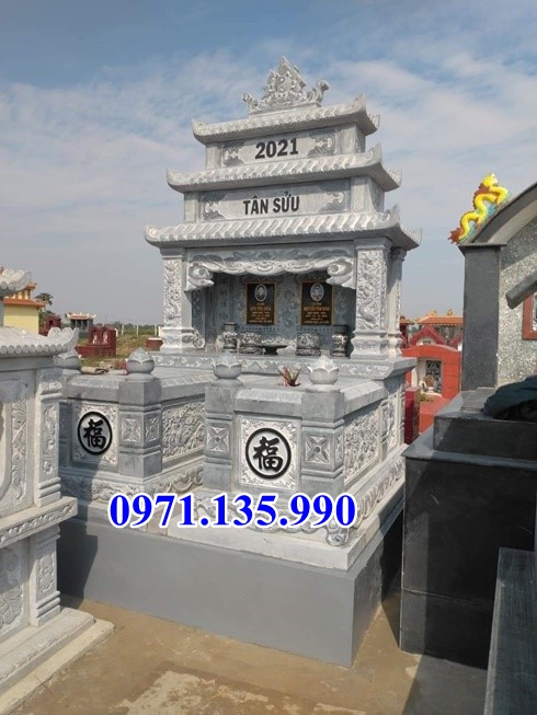 Mẫu mộ đá tôn tại - Lăng mộ cải táng lại bằng đá bán Bình Phước