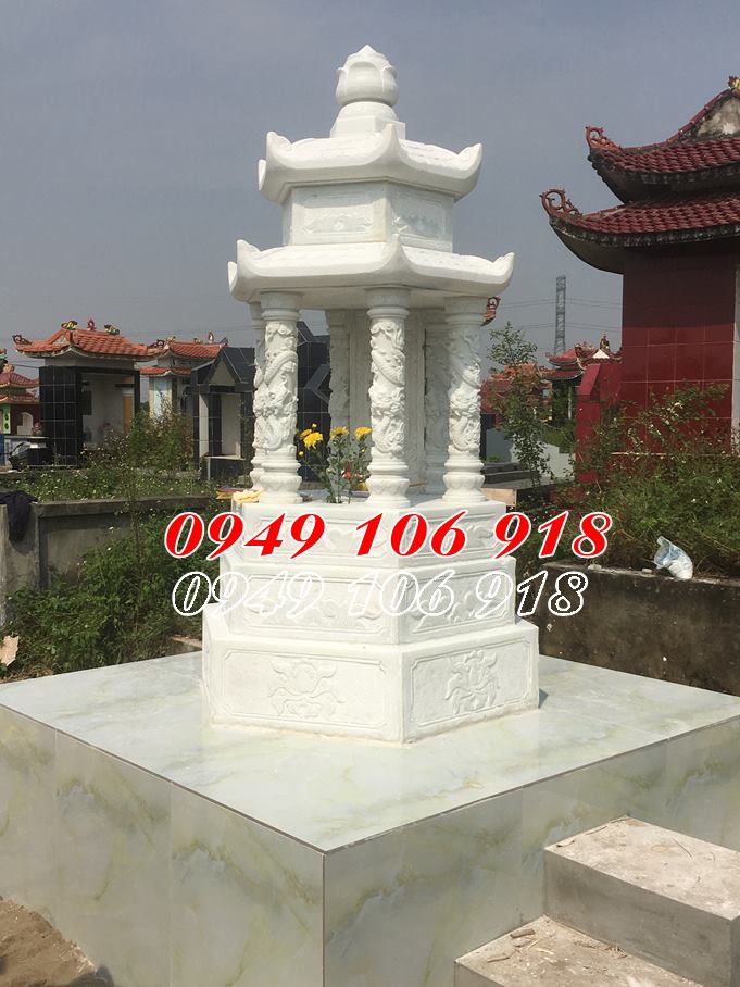 Tháp đá để tro cốt lục giá tại Lâm Đồng.