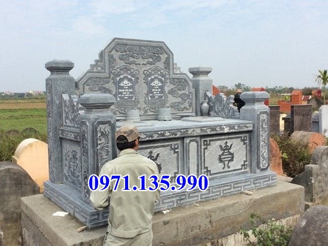 Lâm Đồng Mẫu mộ đá song thân phu thê ông bà bố mẹ bằng đá đẹp bán