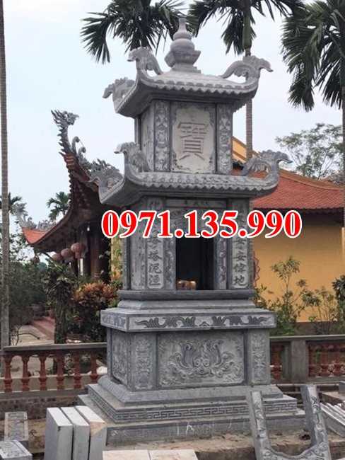 Mộ tháp chùa - Mẫu mộ tháp bằng đá cẩm thạch đẹp bán Tiền Giang