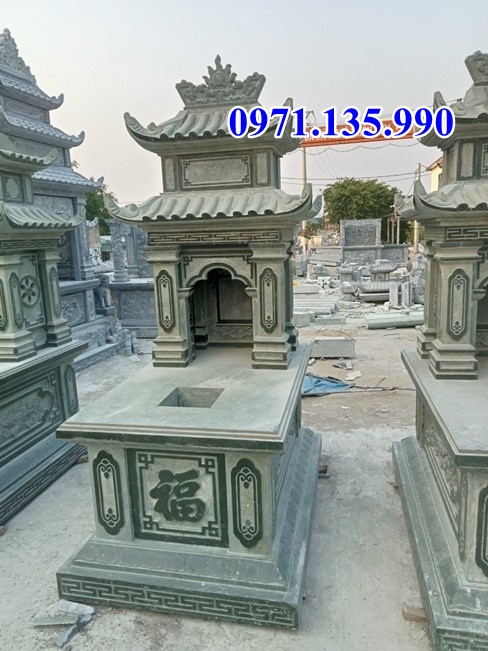 Bán mẫu mộ bằng đá đẹp tại Tuyên Quang mộ đá đôi đơn giản