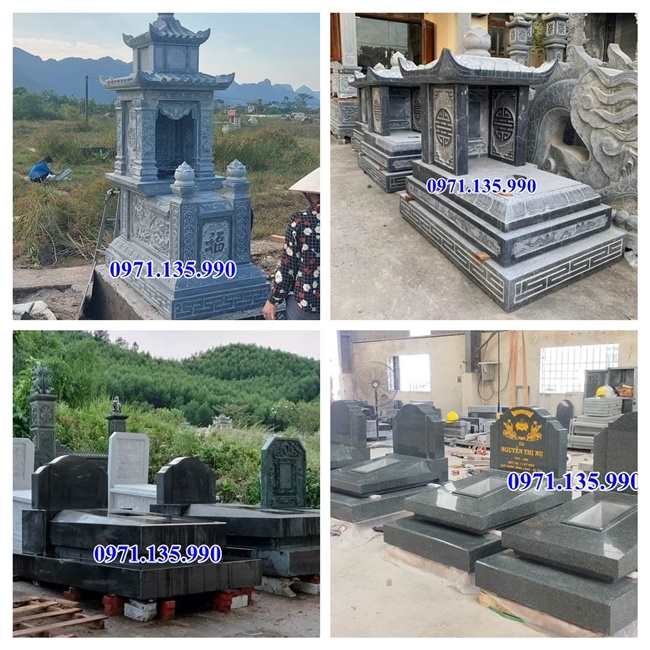 Nhà mồ đá đẹp - Mẫu nhà mồ bằng đá xanh đẹp bán Ninh Thuận